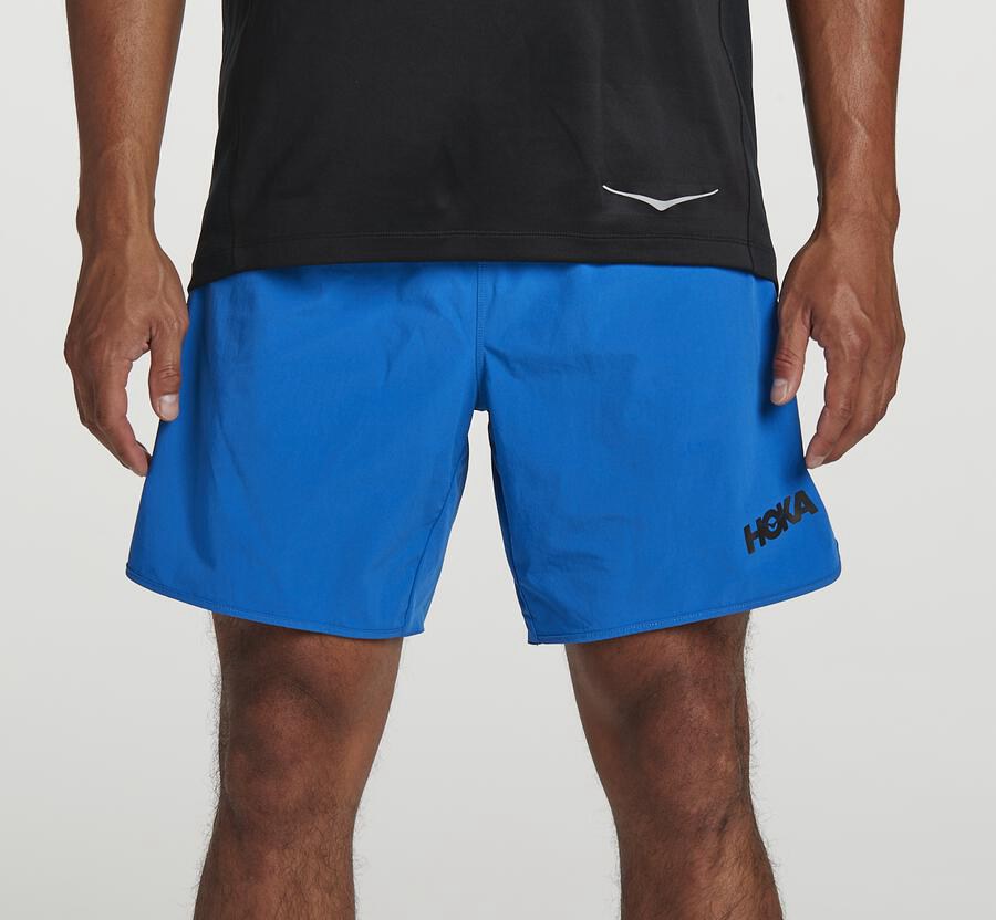 Hoka One One Performance Shorts Herr - Blå - QJHPL-7215